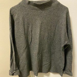 Madewell grey knit mock neck sweater